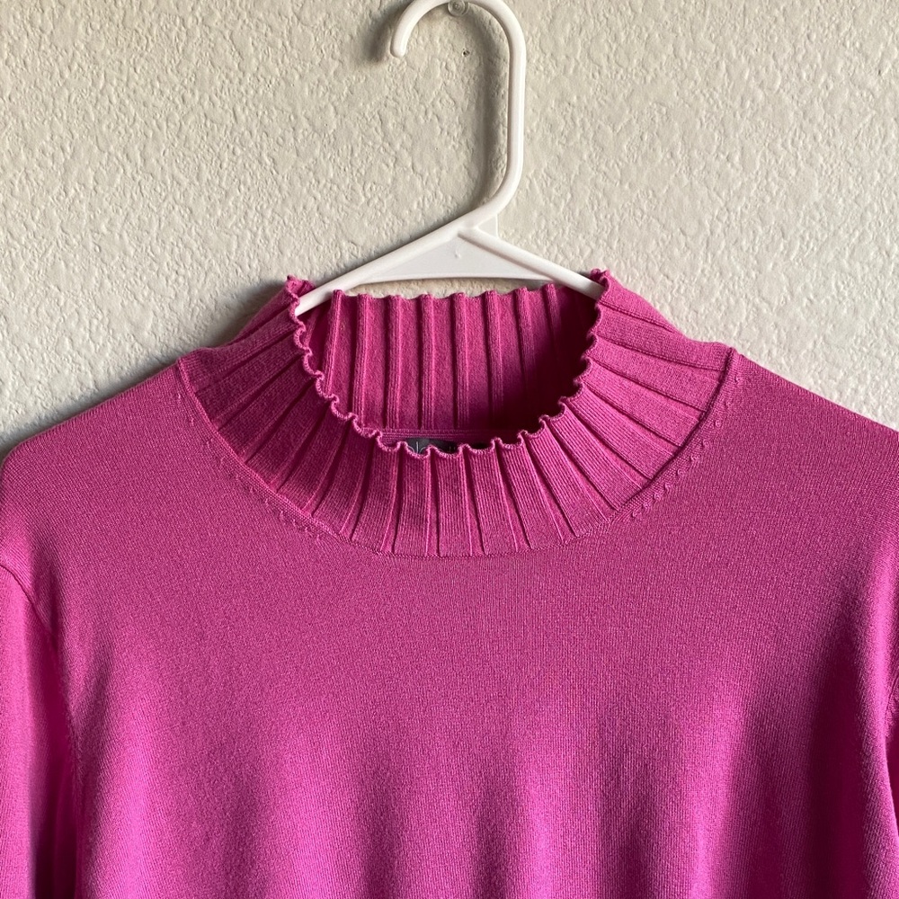 Ulla Popken Pink Ribbed Knit Sweater - Picture 5 of 10
